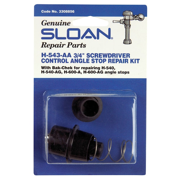 Sloan Sloan Angle Stop Repair Kit Black Plastic 3308856 - main